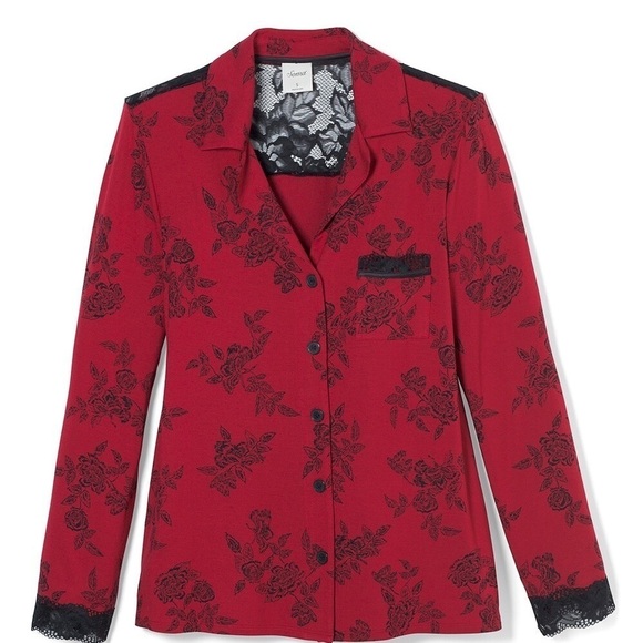 Soma Signature Lace Long Sleeve Pajama Set, size XL/XXL - Picture 3 of 9